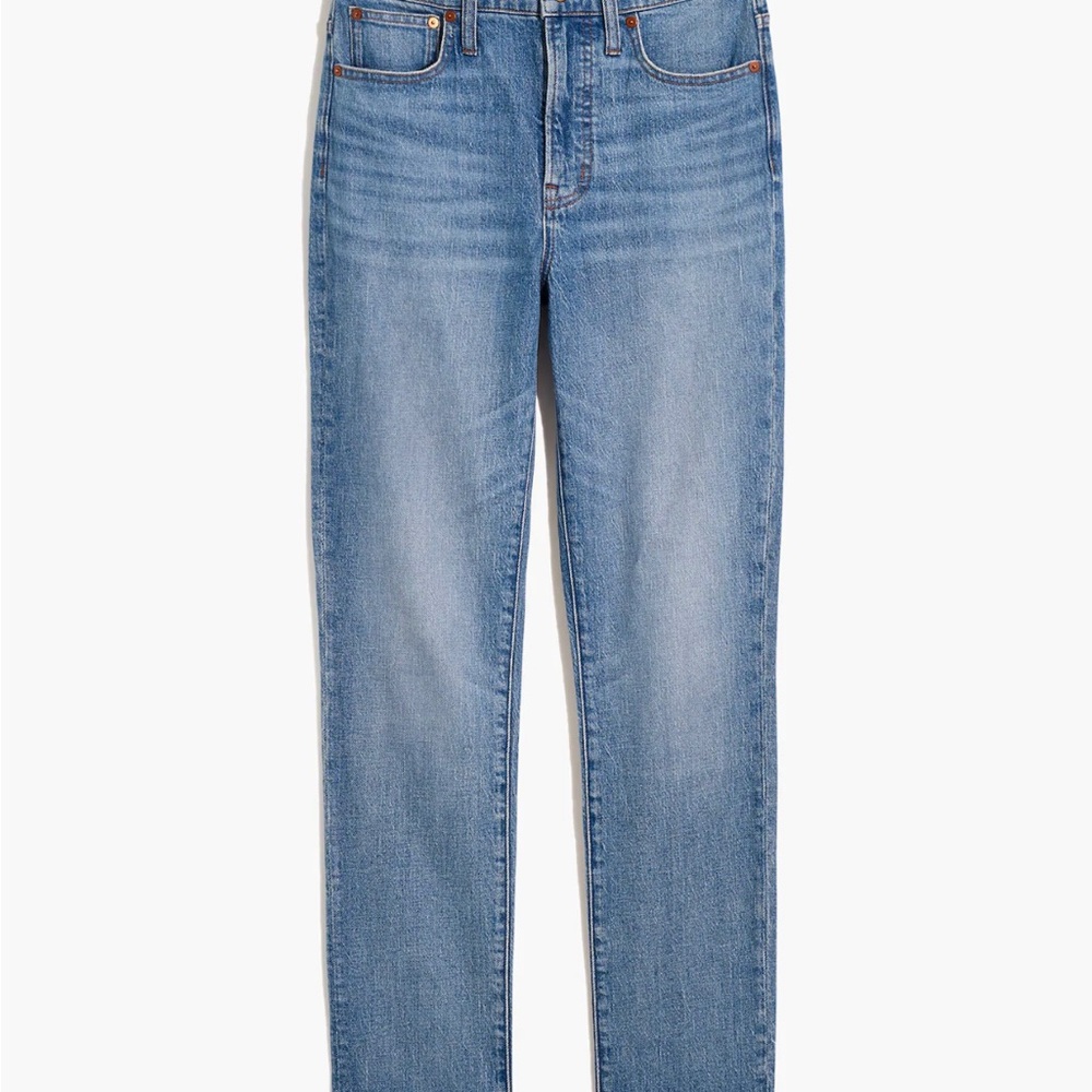 Madewell The Perfect Vintage Crop Jean in Clymer Wash.